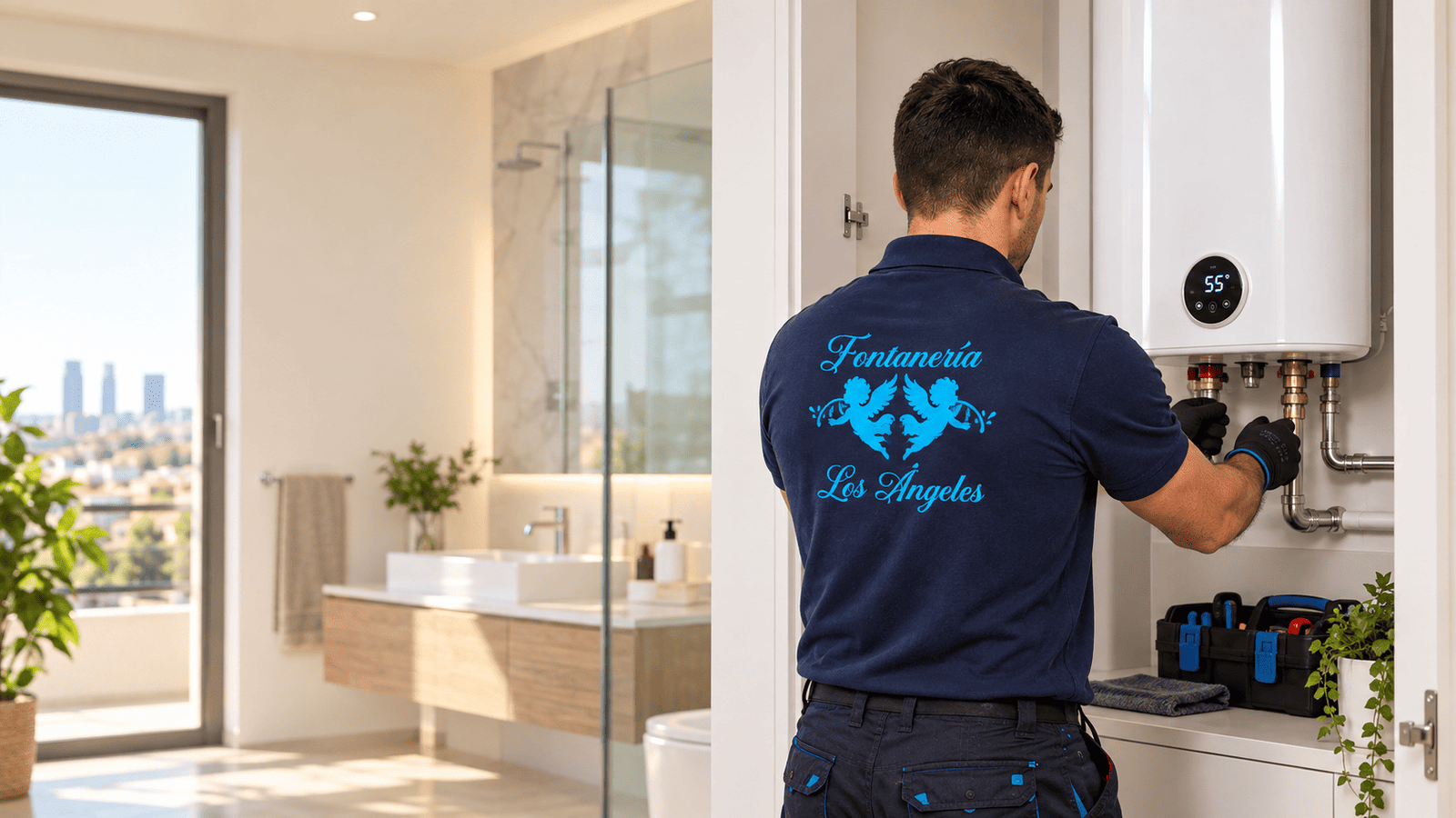 Instalador de gas trabajando en Madrid Sur